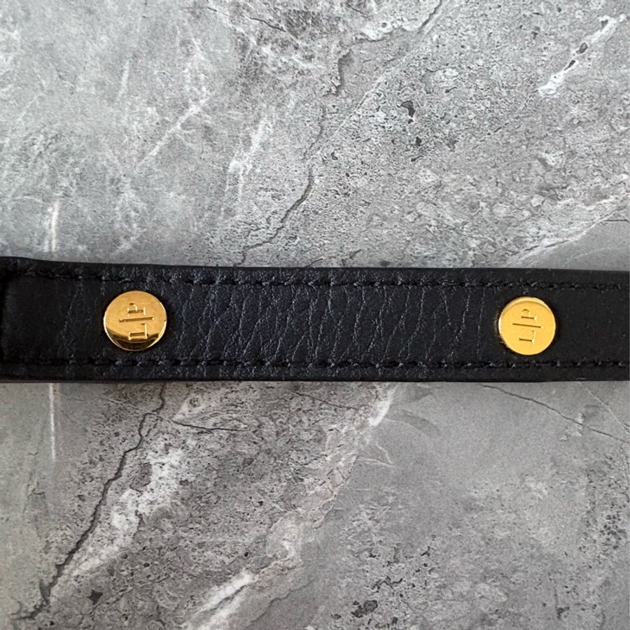 Loro Piana Extra Pocket L19飯盒包 黑金色 (二代扣)-6