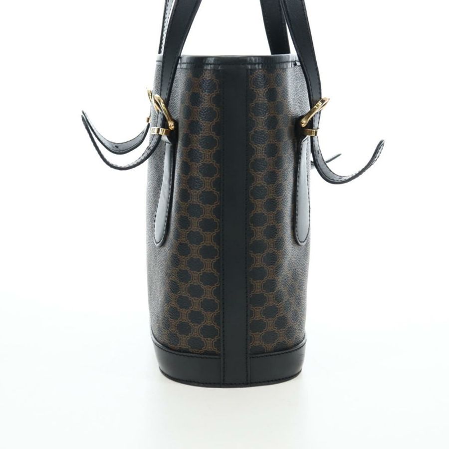 【日本直送】CELINE Macadam帆布手提包 PVC皮革 黑色 金色 正品 191816V-3