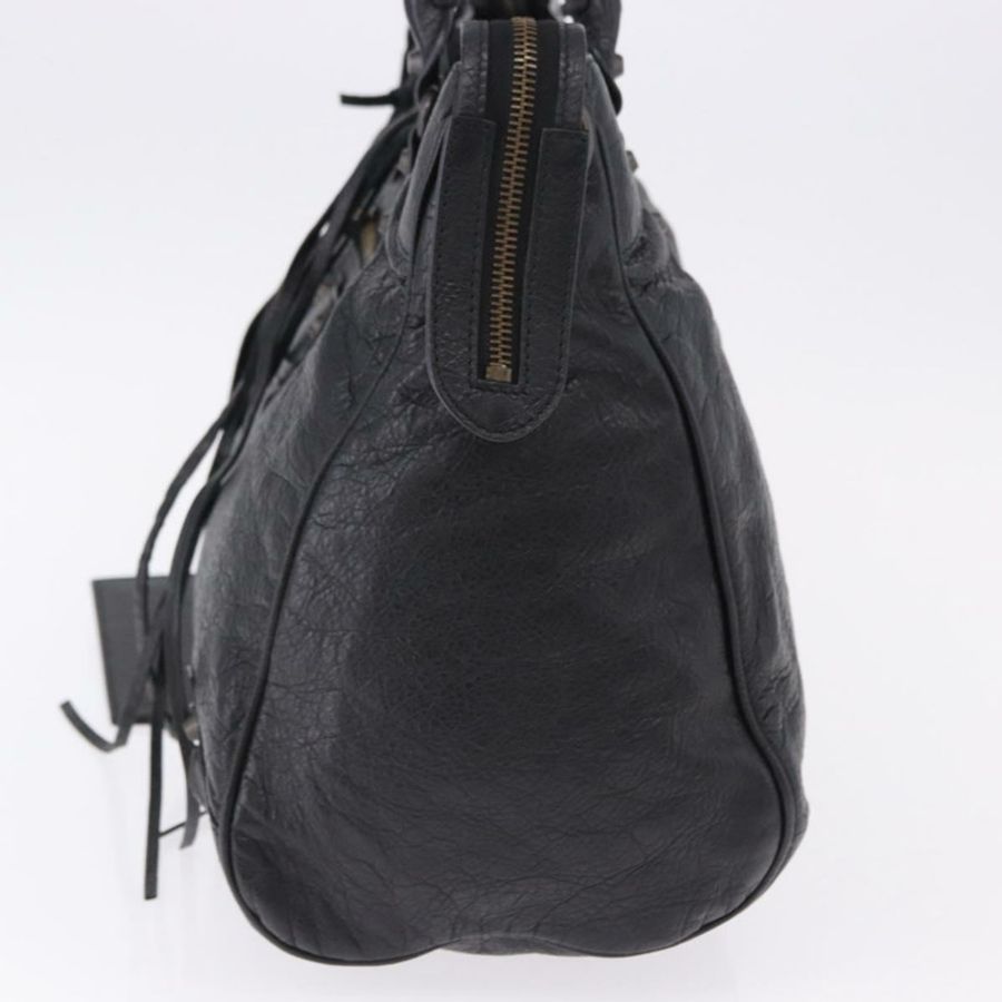 【日本直送】BALENCIAGA Vero 手提包 黑色皮革 235216 正品 am12018SM-2