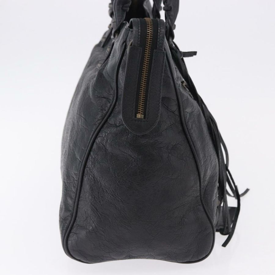 【日本直送】BALENCIAGA Vero 手提包 黑色皮革 235216 正品 am12018SM-3