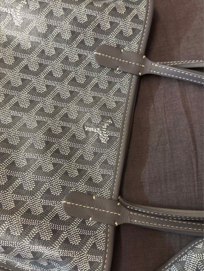 Goyard Anjou mini 雙面 tote 灰色-1