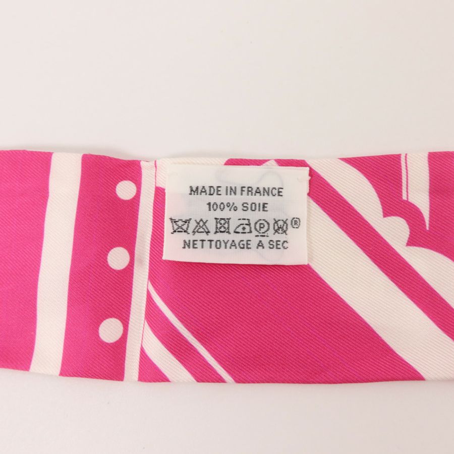 HERMES 絲質Twilly絲巾-6
