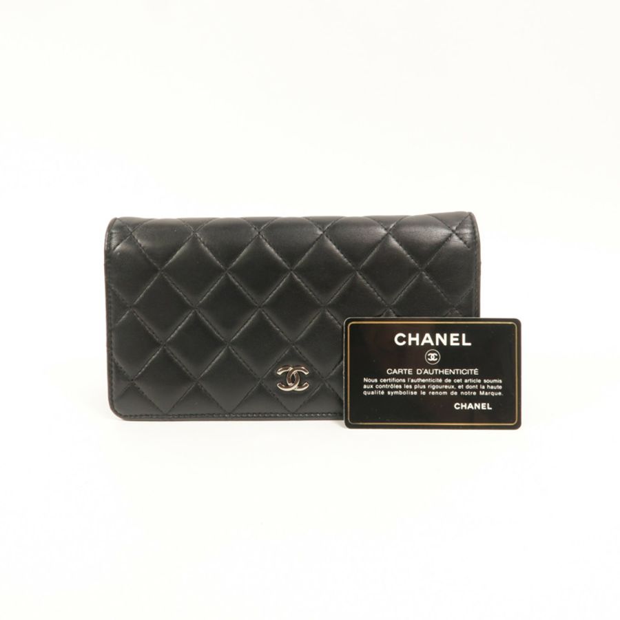 CHANEL 羊皮皮革Long Wallet長錢包-12