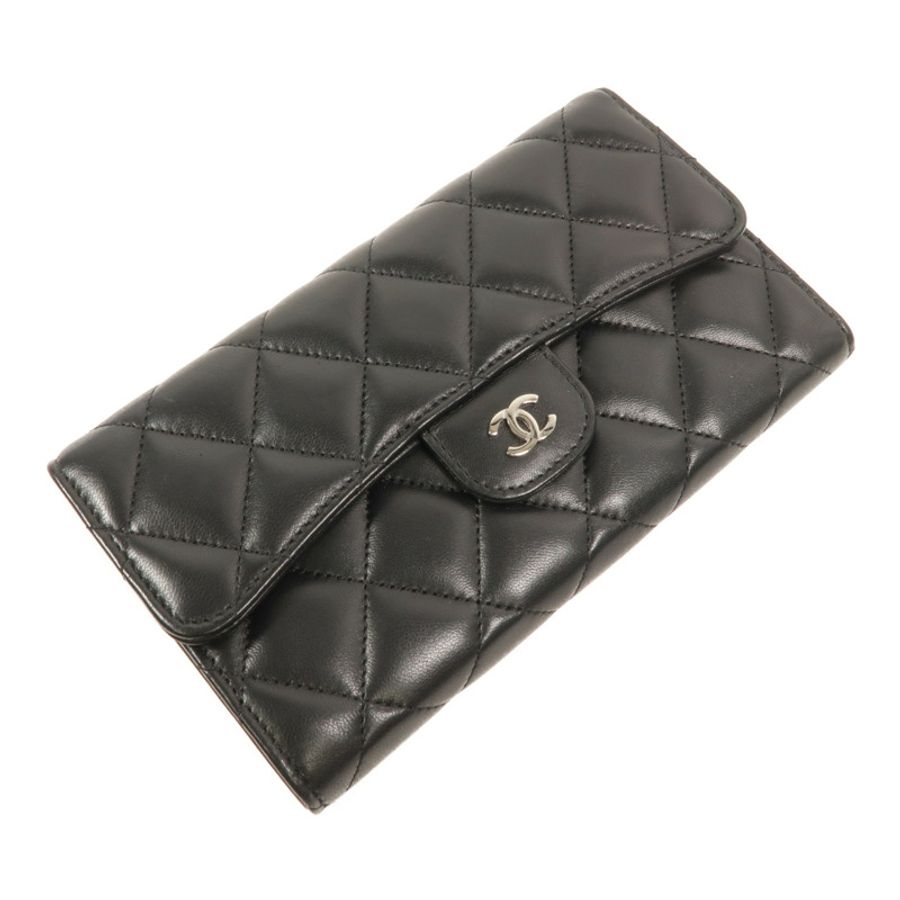 CHANEL 羊皮皮革Long Wallet長錢包-4