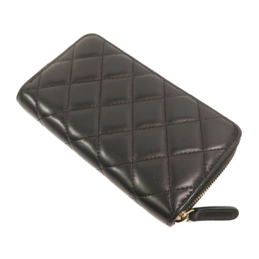 CHANEL 羊皮皮革Zipper Wallet長錢包-5