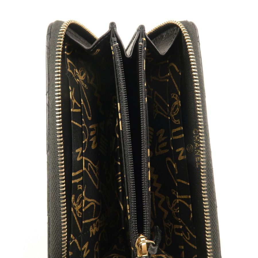 CHANEL 羊皮皮革Zipper Wallet長錢包-6