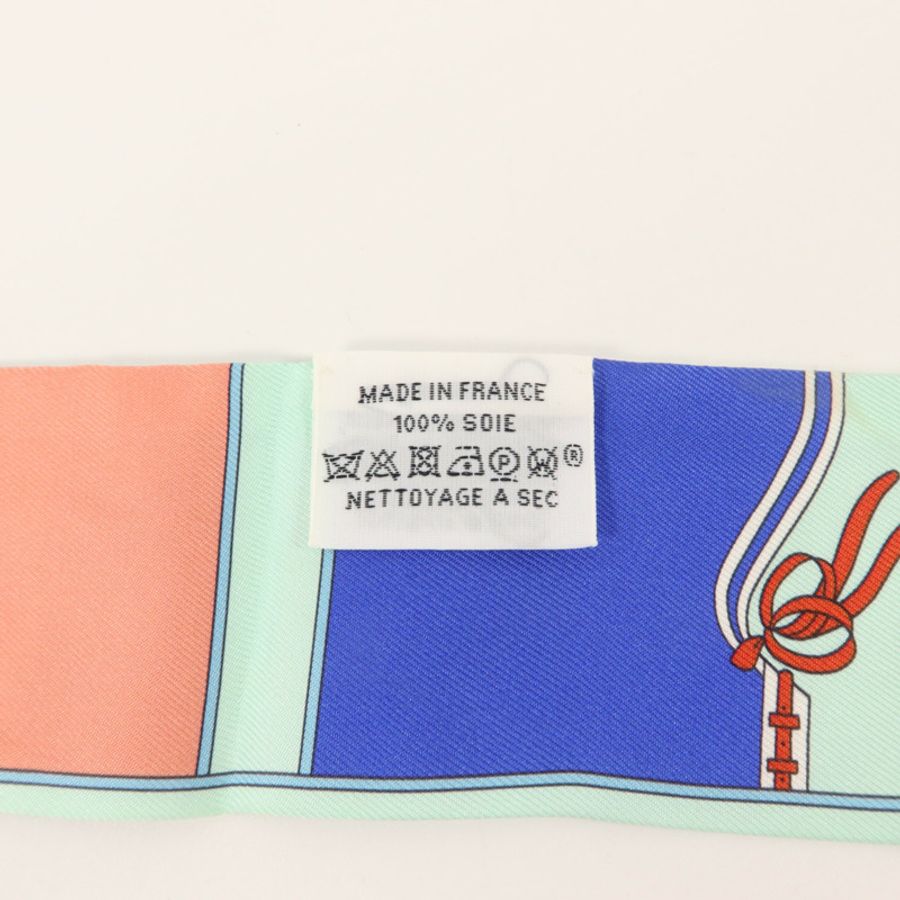 HERMES 絲質Twilly絲巾-6
