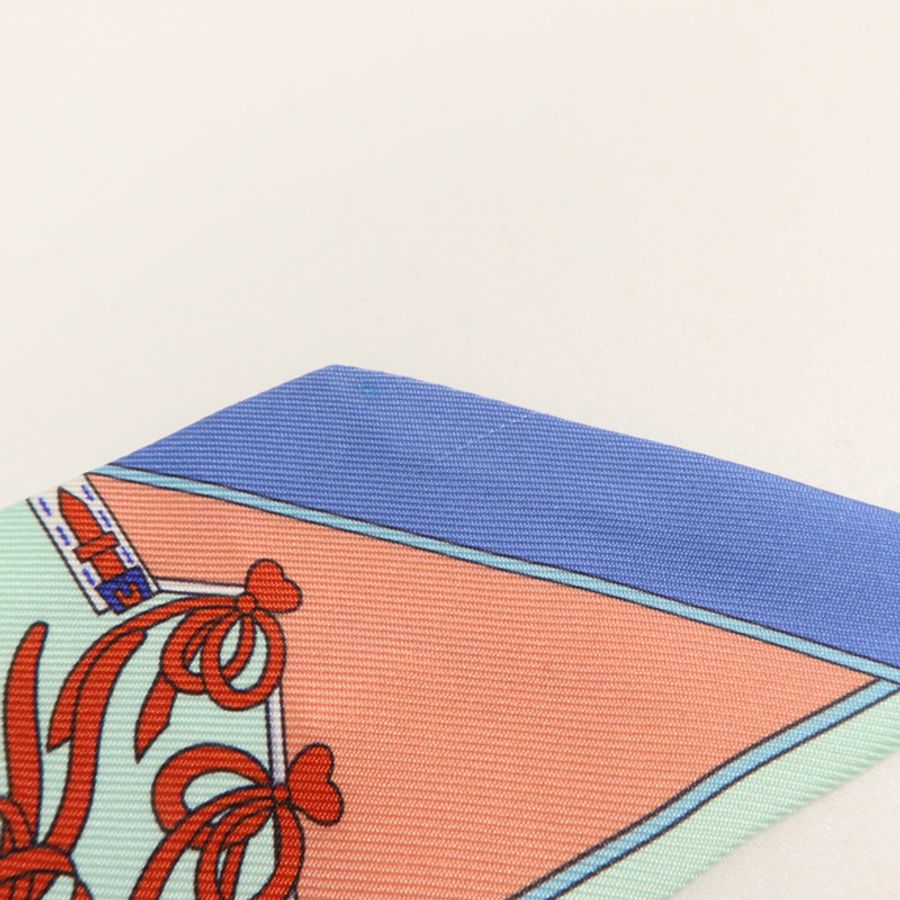 HERMES 絲質Twilly絲巾-8
