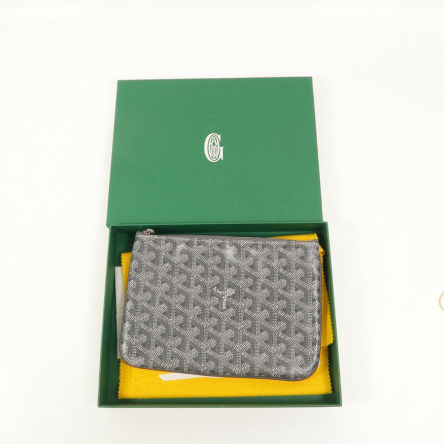 GOYARD 塗層帆布Senat Pouch PM手拿包-8