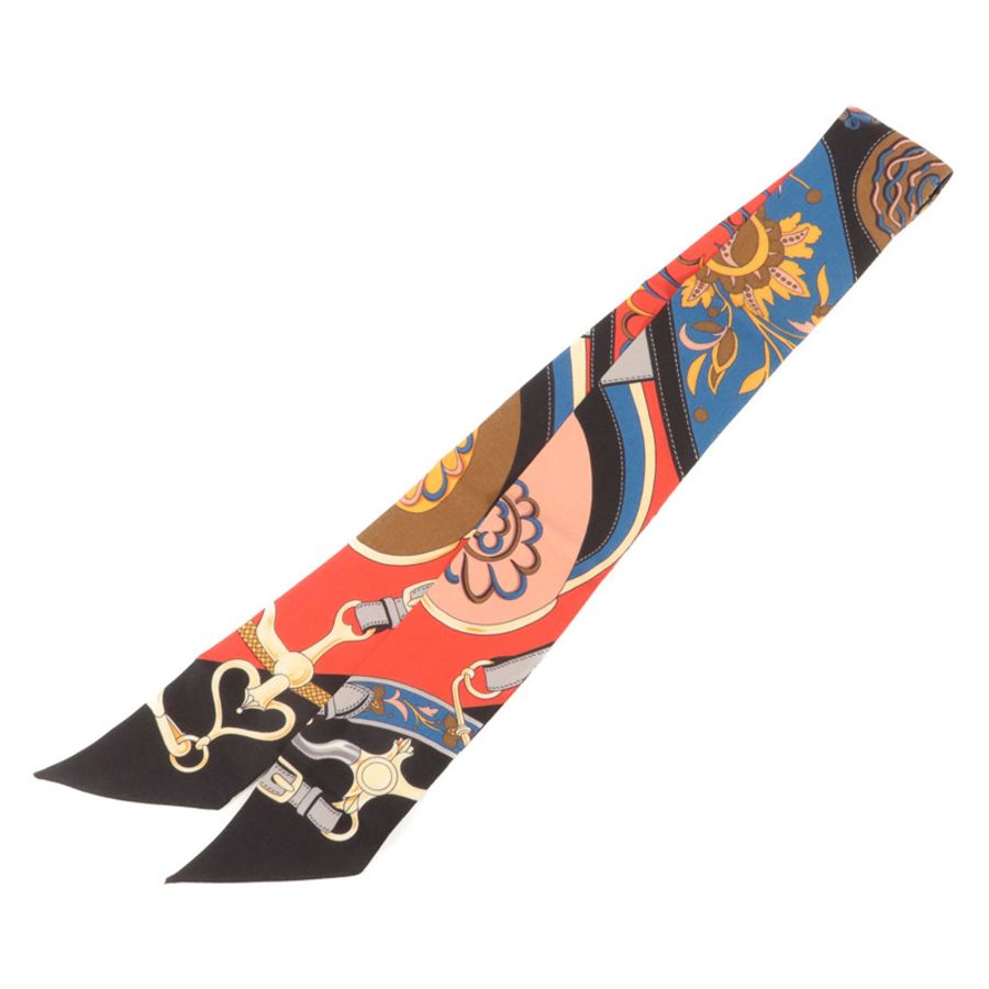 HERMES 絲質Twilly絲巾-1