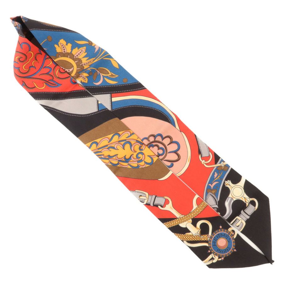 HERMES 絲質Twilly絲巾-3