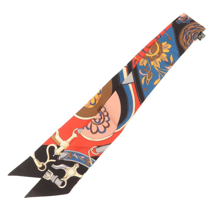 HERMES 絲質Twilly絲巾-1