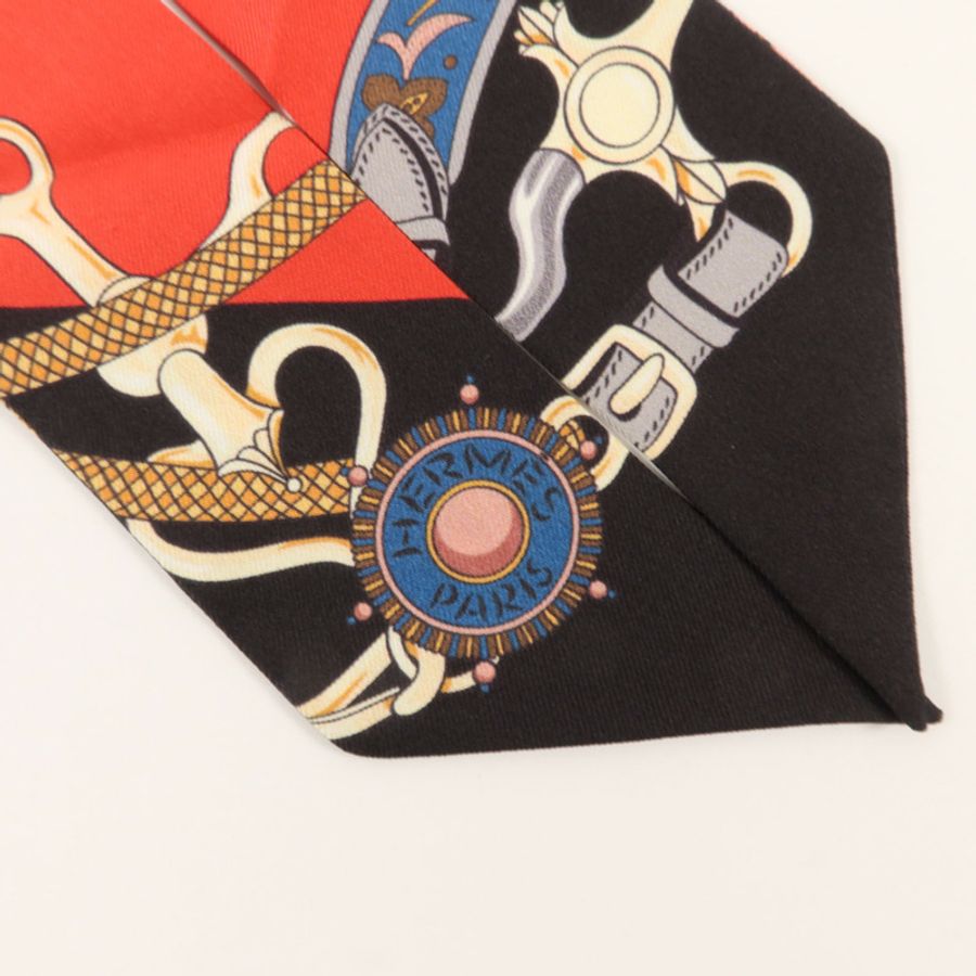 HERMES 絲質Twilly絲巾-4