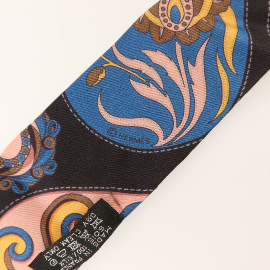 HERMES 絲質Twilly絲巾-5
