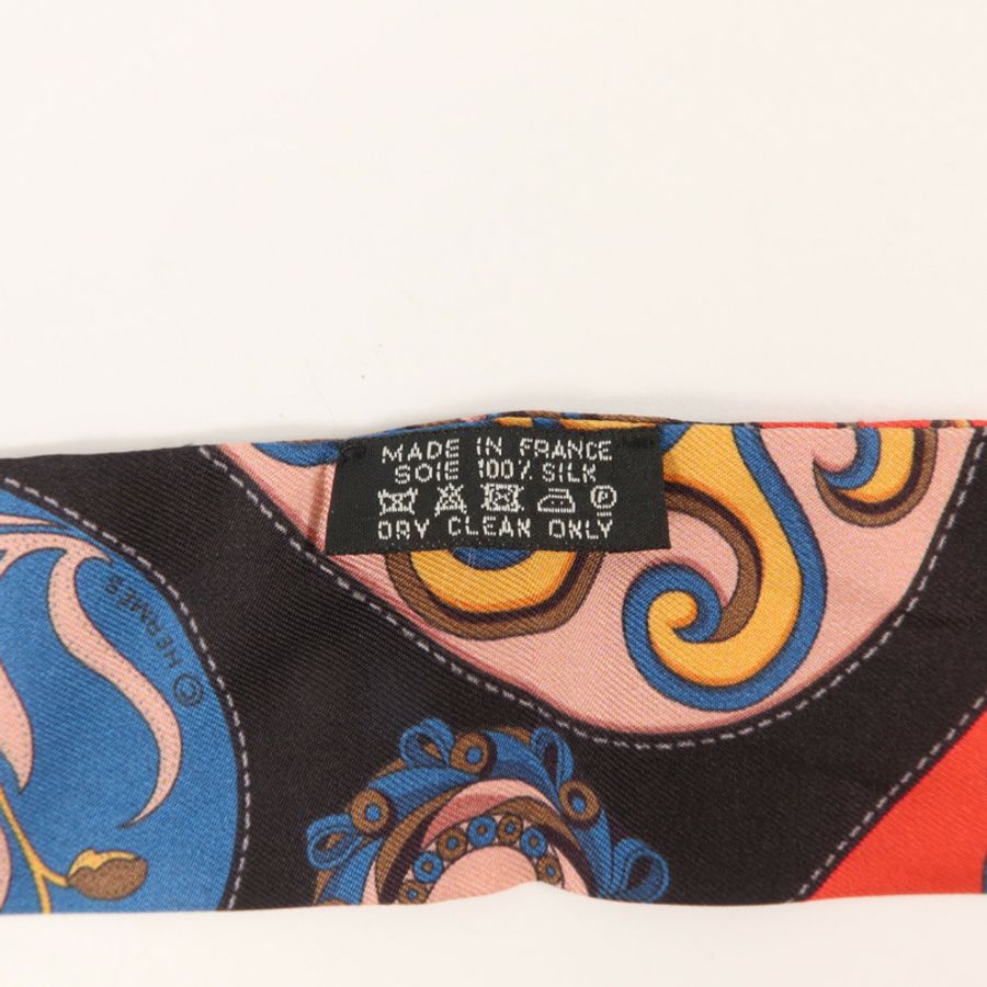 HERMES 絲質Twilly絲巾-6