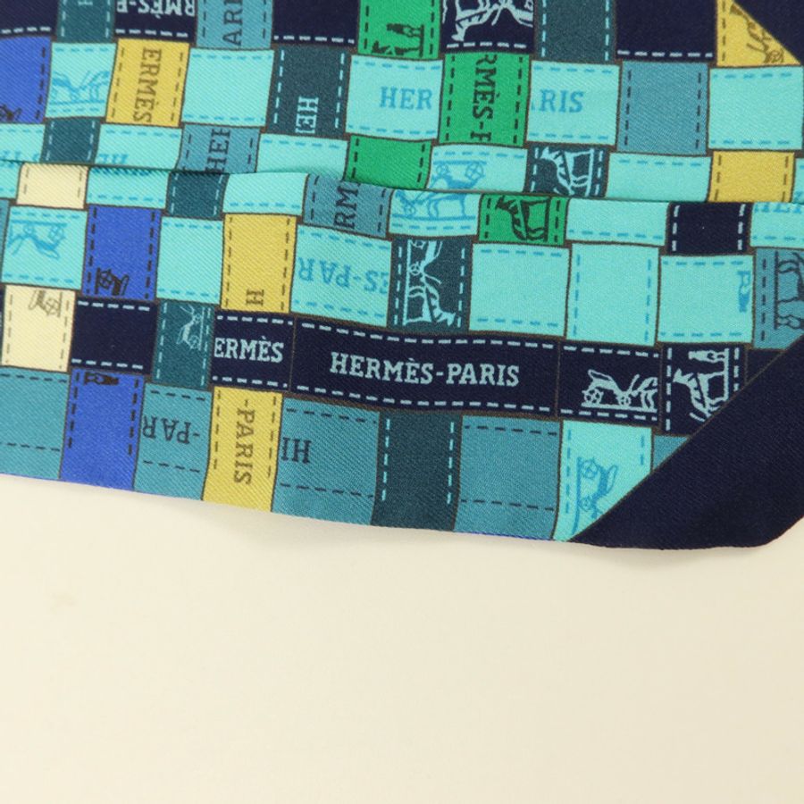 HERMES 絲質Twilly絲巾-4