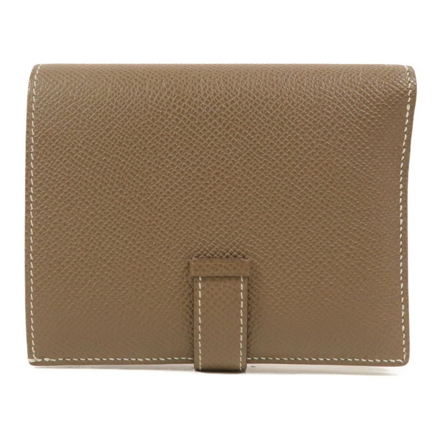 HERMES Epsom皮革Bearn Compact Wallet錢包Etoupe-1