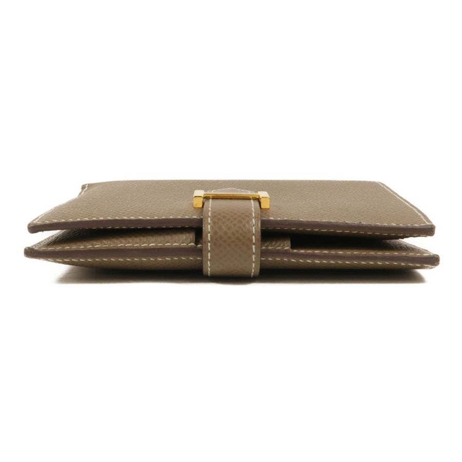 HERMES Epsom皮革Bearn Compact Wallet錢包Etoupe-3