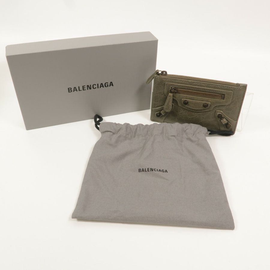BALENCIAGA 羊皮皮革Le City Card Holder卡片套-10
