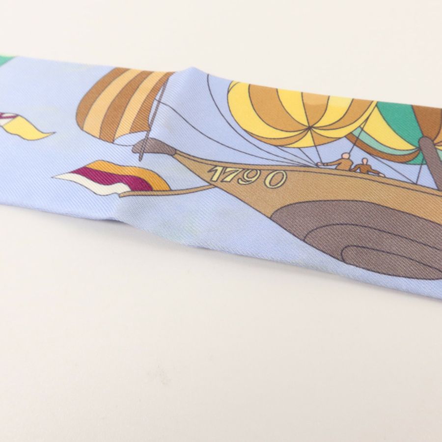 HERMES 絲質Twilly絲巾-11