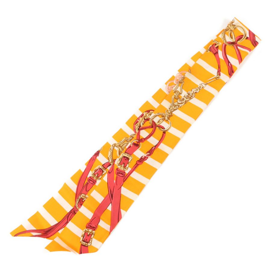 HERMES 絲質Twilly絲巾-1