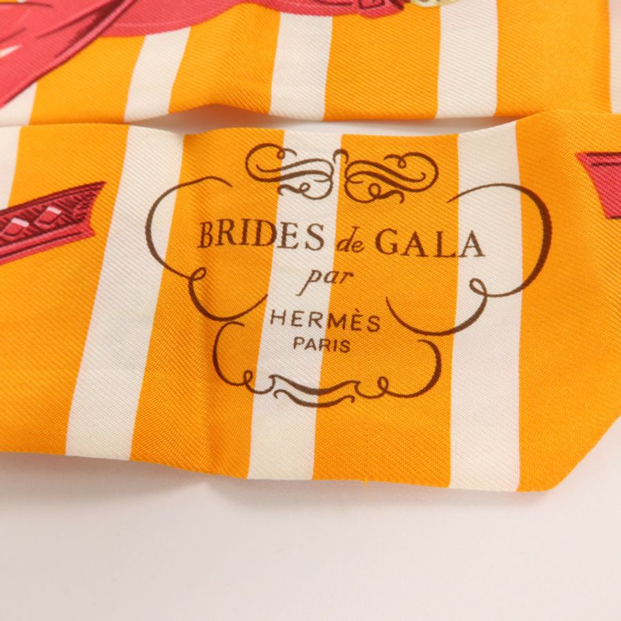 HERMES 絲質Twilly絲巾-4