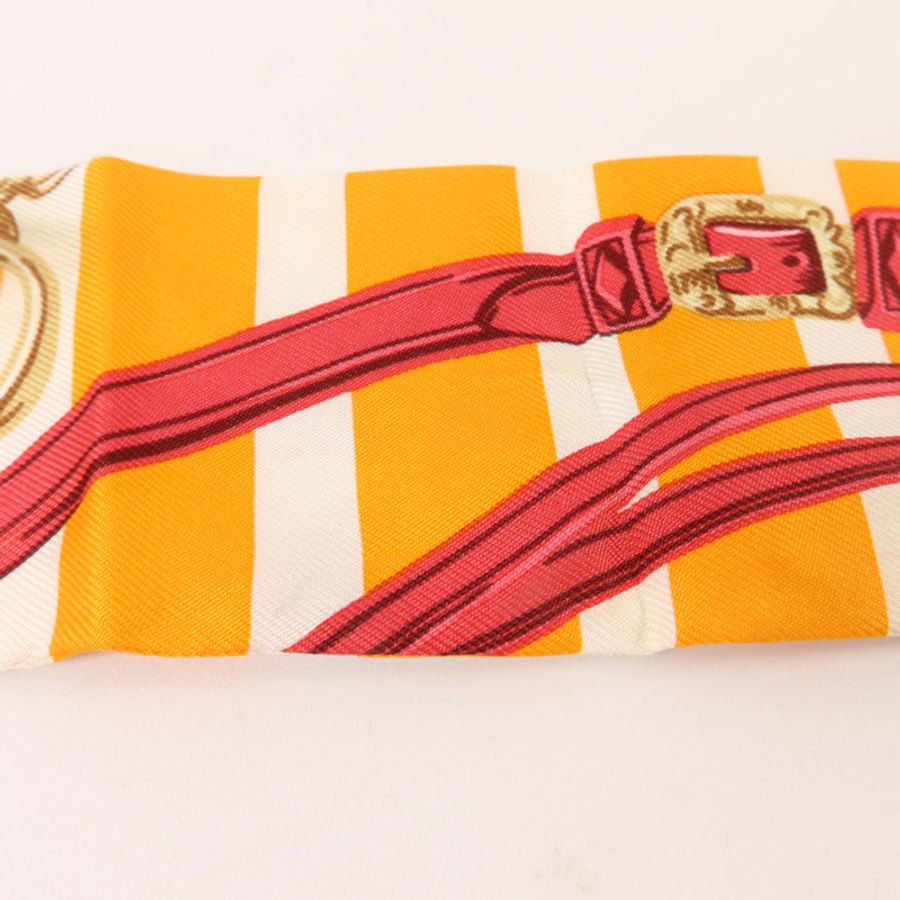 HERMES 絲質Twilly絲巾-8