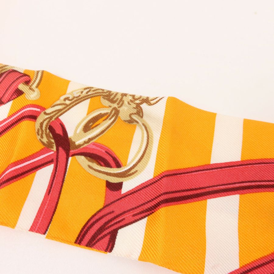 HERMES 絲質Twilly絲巾-9