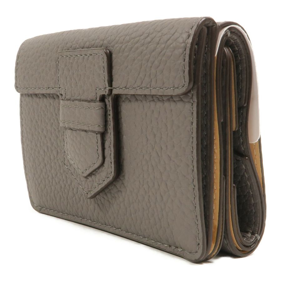 Delvaux 牛皮皮革Presse Trifold Wallet錢包-2
