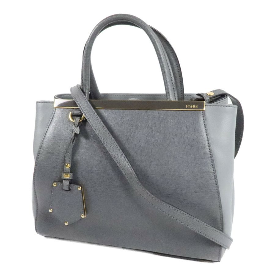 FENDI 牛皮皮革2 Jours Bag Small手挽肩背兩用袋-2