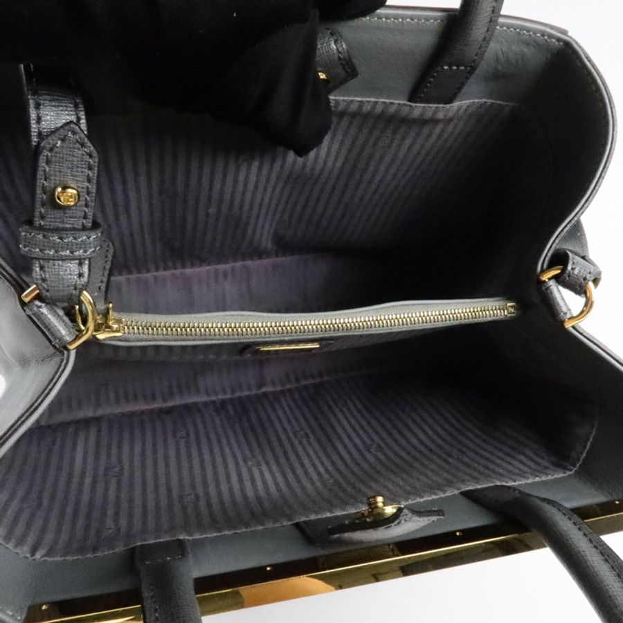 FENDI 牛皮皮革2 Jours Bag Small手挽肩背兩用袋-4