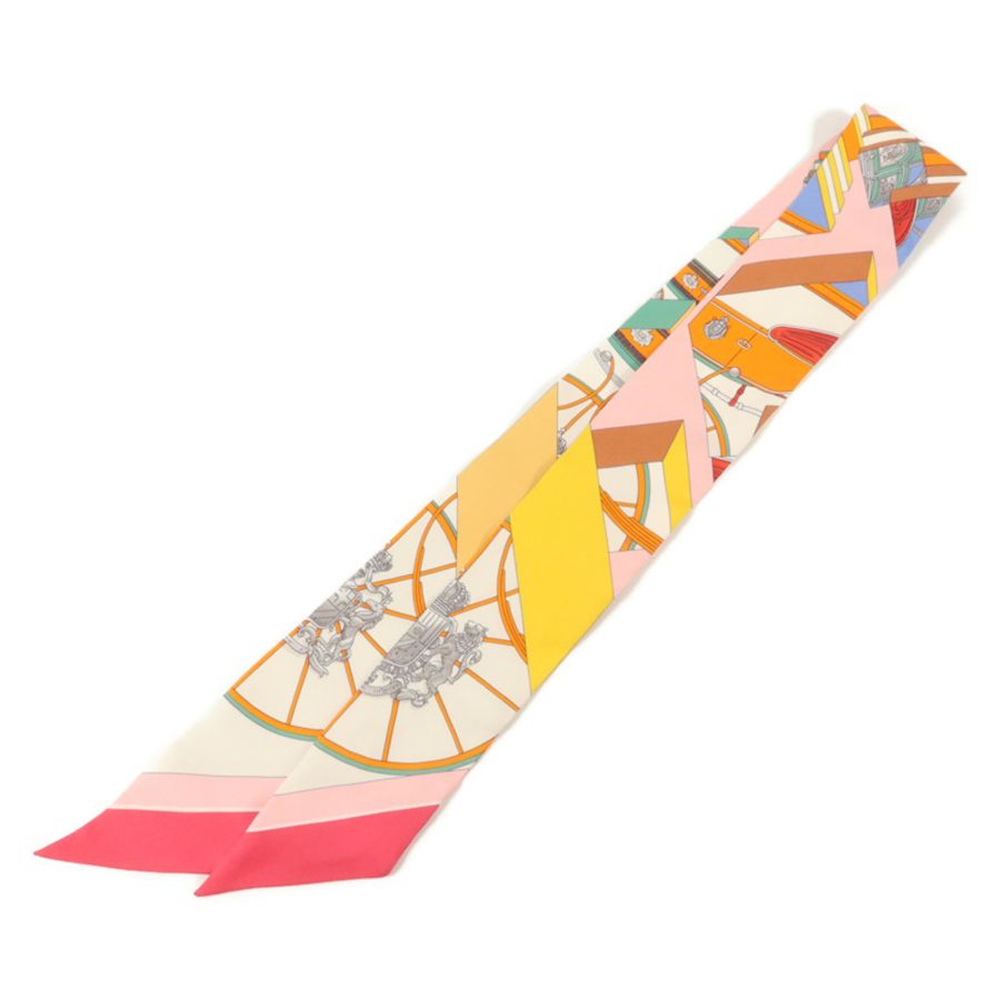 HERMES 絲質Twilly絲巾-1