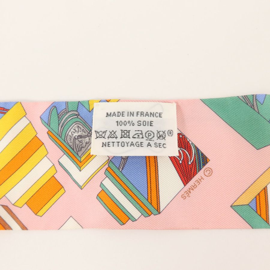 HERMES 絲質Twilly絲巾-6