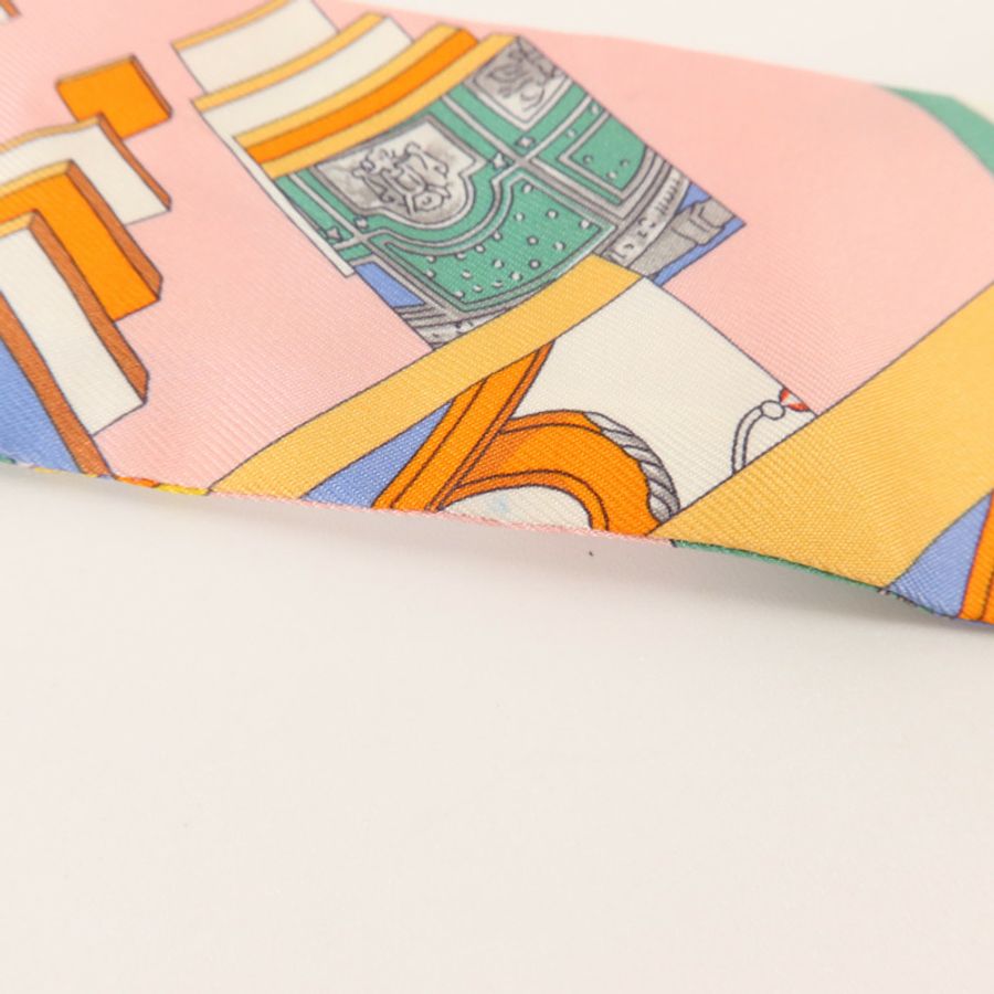 HERMES 絲質Twilly絲巾-10