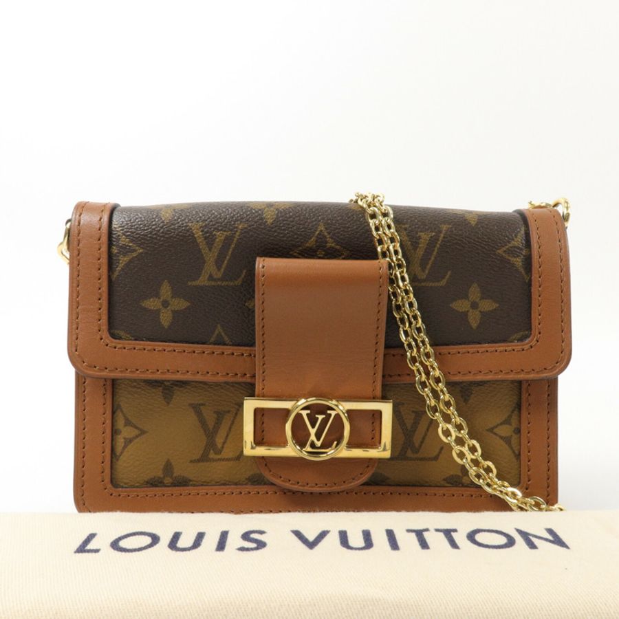 LOUIS VUITTON Monogram Reverse Dauphine肩背袋-9