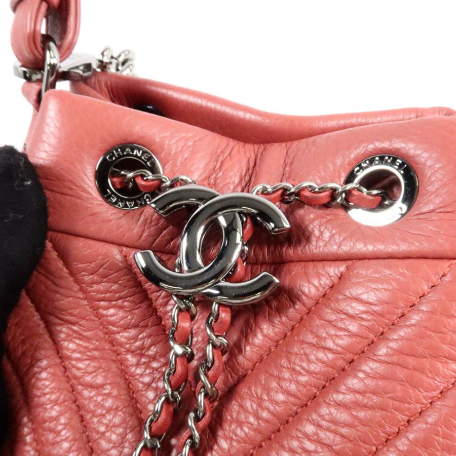 CHANEL 鹿皮皮革Bucket Bag手挽肩背兩用袋-6
