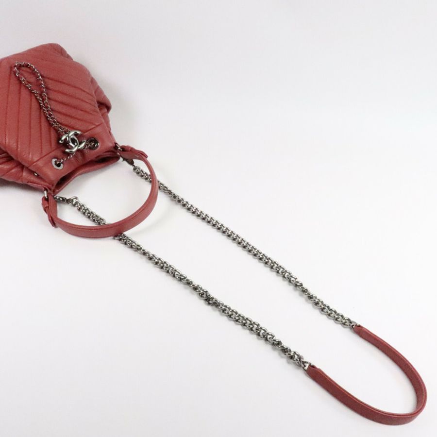 CHANEL 鹿皮皮革Bucket Bag手挽肩背兩用袋-8