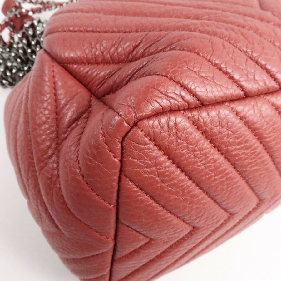 CHANEL 鹿皮皮革Bucket Bag手挽肩背兩用袋-10