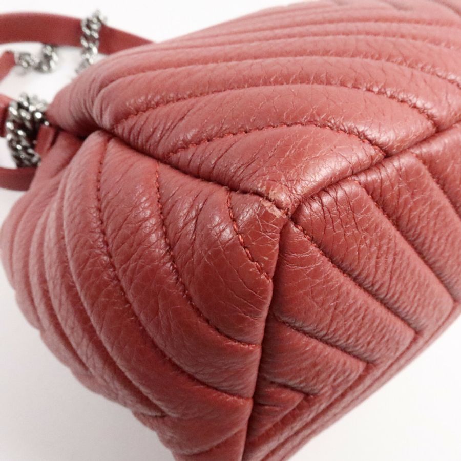CHANEL 鹿皮皮革Bucket Bag手挽肩背兩用袋-12