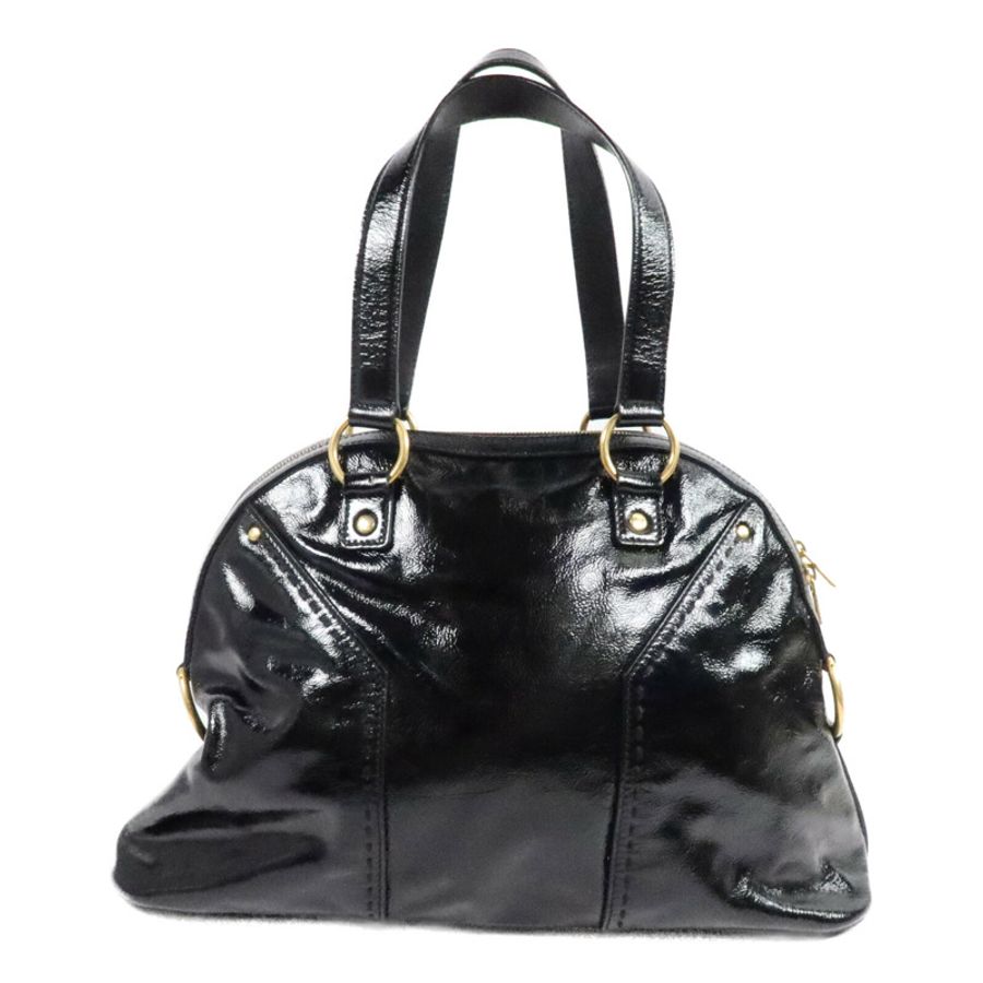 YVES SAINT LAURENT 漆皮皮革Muse Bag手挽袋-1