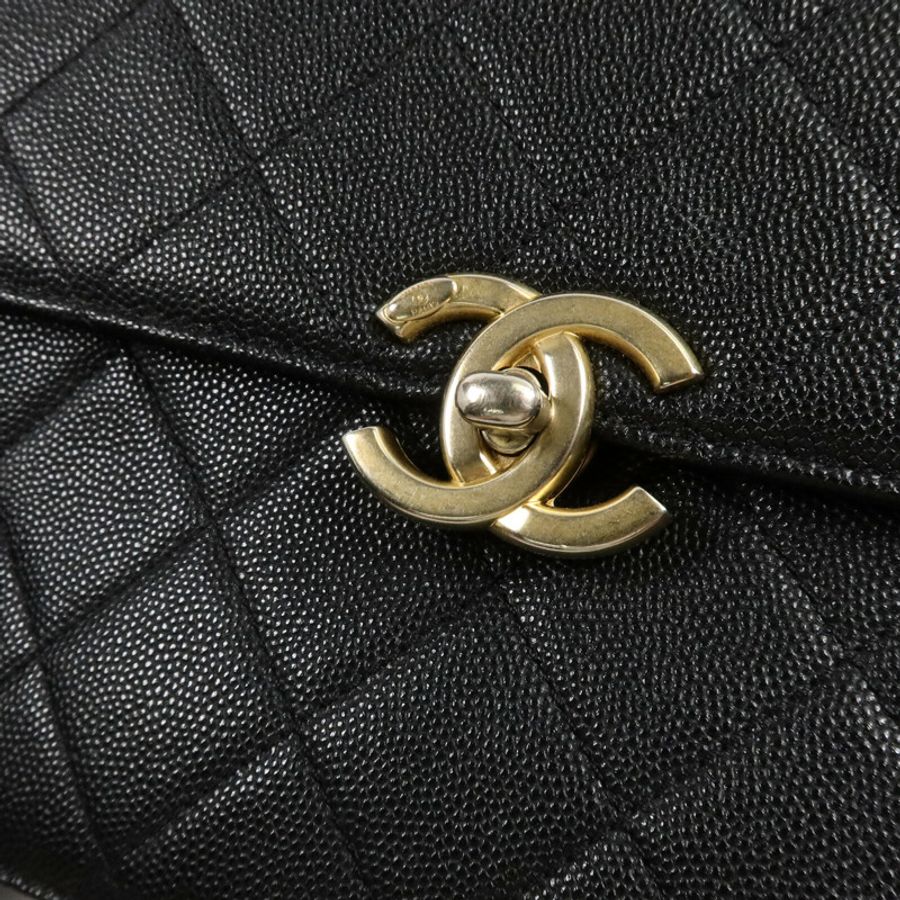 CHANEL 牛皮皮革Carry Bag手挽肩背兩用袋-6