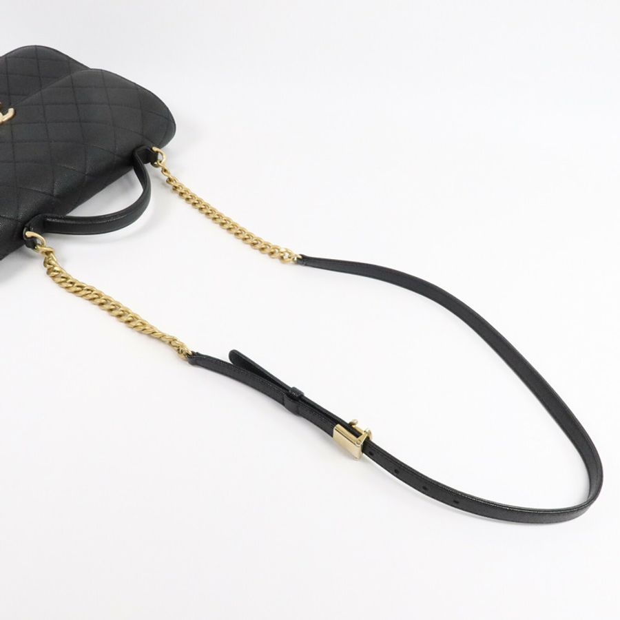 CHANEL 牛皮皮革Carry Bag手挽肩背兩用袋-8