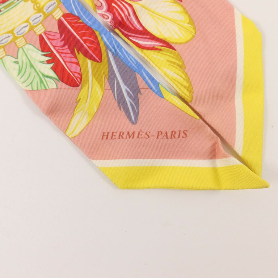 HERMES 絲質Twilly絲巾-4