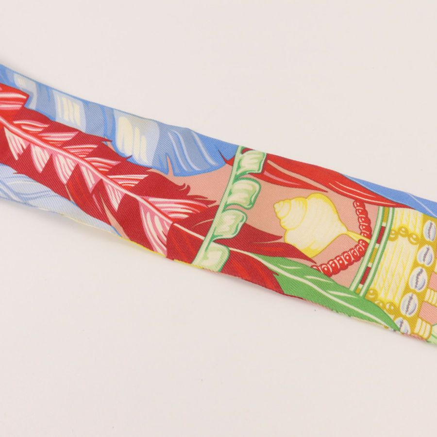 HERMES 絲質Twilly絲巾-11