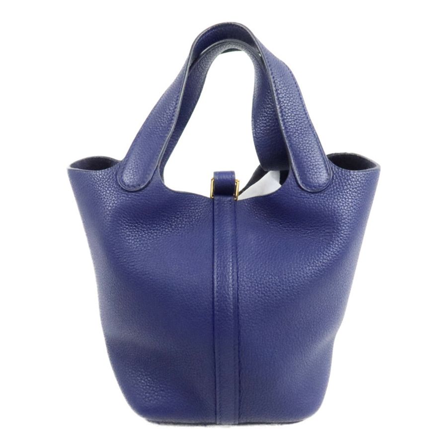 HERMES Clemence Picotin PM手挽袋Deep Bleu-1