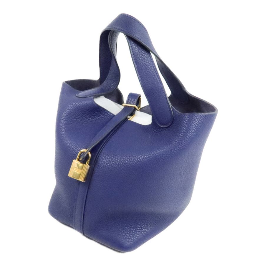 HERMES Clemence Picotin PM手挽袋Deep Bleu-2