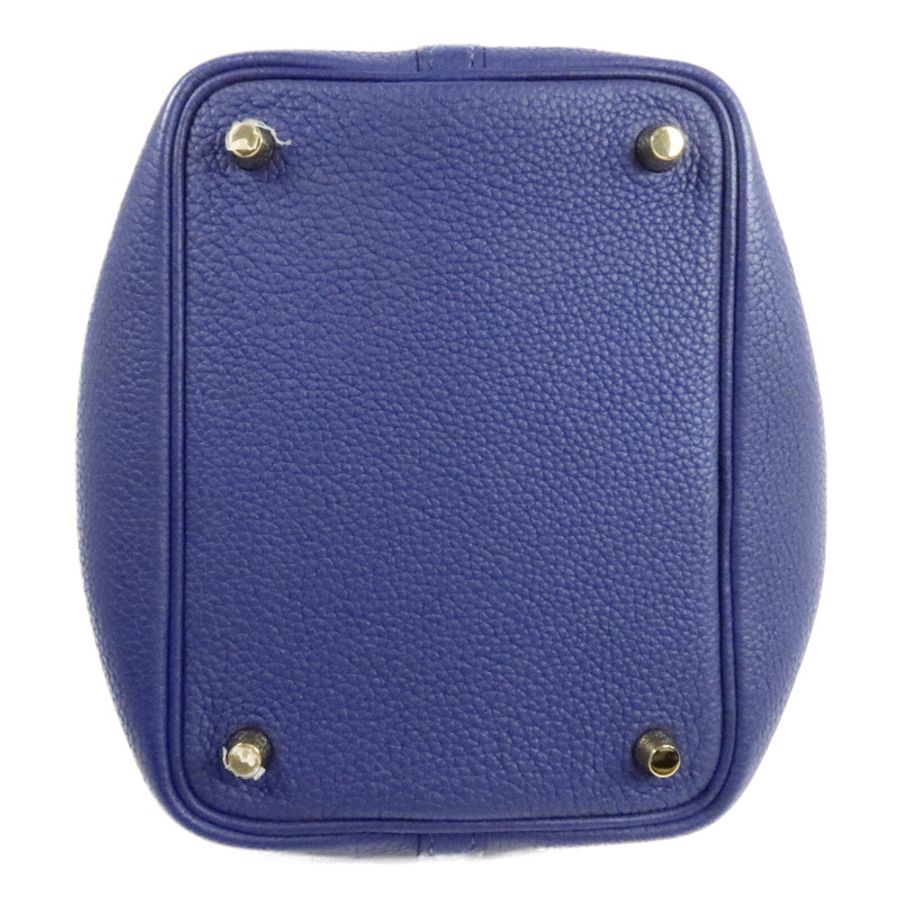 HERMES Clemence Picotin PM手挽袋Deep Bleu-3