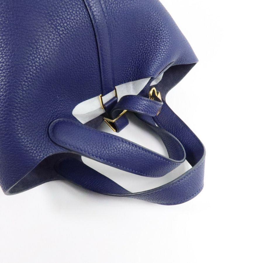 HERMES Clemence Picotin PM手挽袋Deep Bleu-7