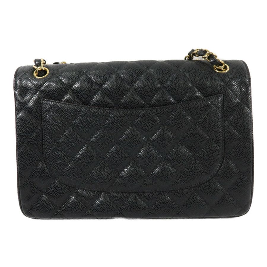 CHANEL 牛皮皮革Large Classic鏈帶肩背袋-1