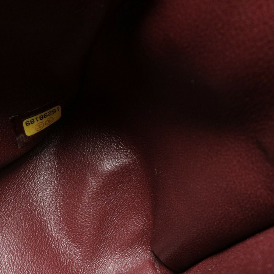 CHANEL 牛皮皮革Large Classic鏈帶肩背袋-7